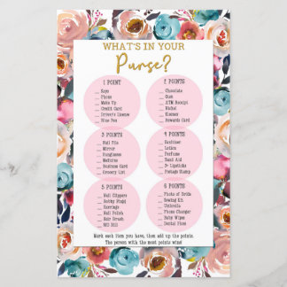 O que está na sua bolsa Jogo de Chuveiro, Jogos de