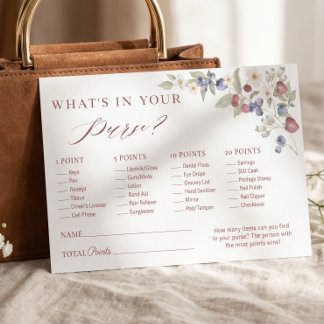 O Que Está na Sua Bolsa? Jogo de Noiva Berry Sweet