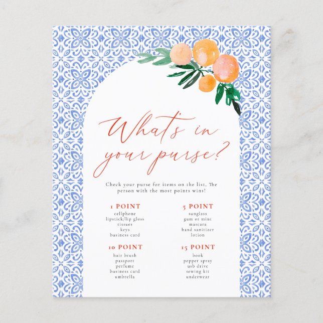 O que está no seu saco Jogo da Chá de Noiva Spritz (Frente)