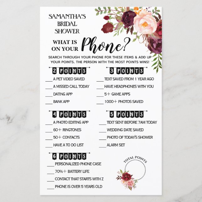 O que está no seu telefone de chuveiro inglês espa (Frente)