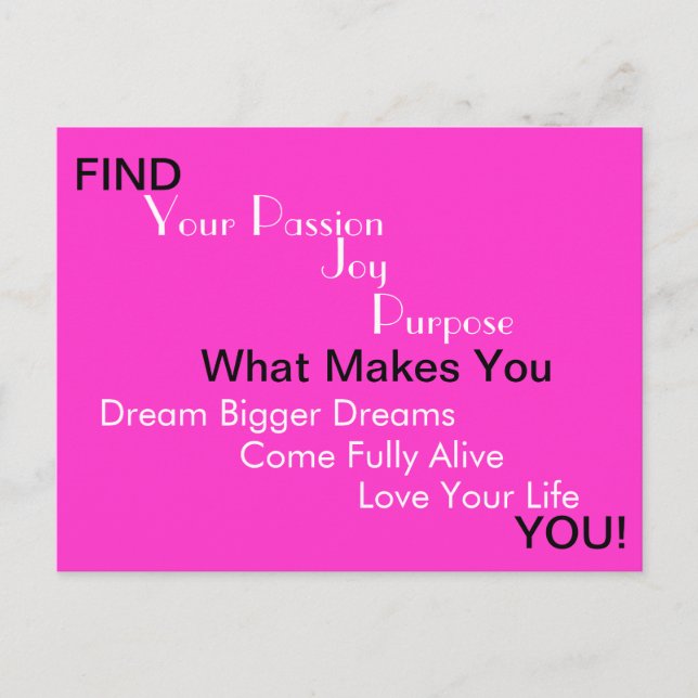 O QUE FAZ VOCÊ Pôr Cartão (Frente)