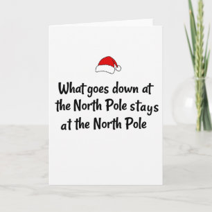 O que Fica no Polo Norte Cartão de Natal Engraçado