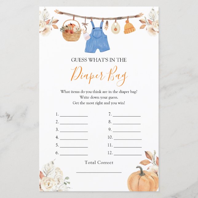 O que há na Fralda? (Frente)