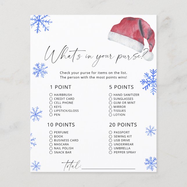 O que há na sua bolsa? (Frente)