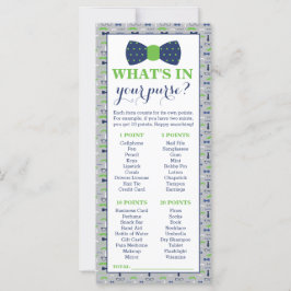 O que há na sua bolsa? Jogo do chá de fraldas, Hom