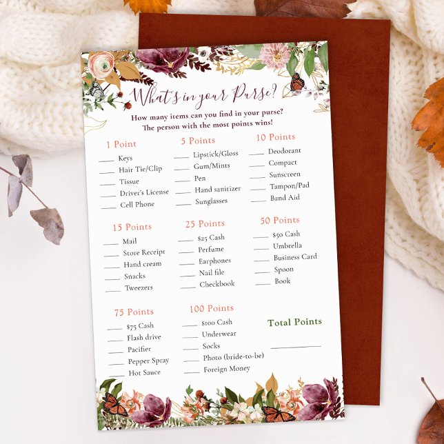 O que há na sua bolsa? | outono Floral (Criador carregado)