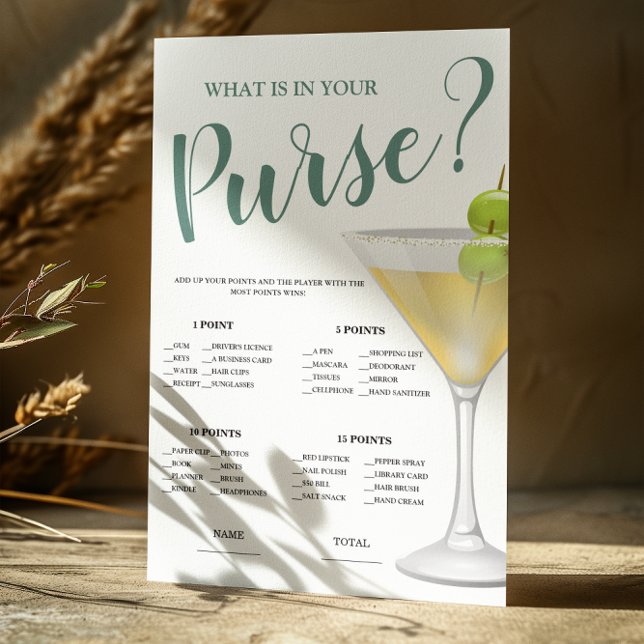 O que há no Convite para Jogo Elegante de Bolsas (Criador carregado)