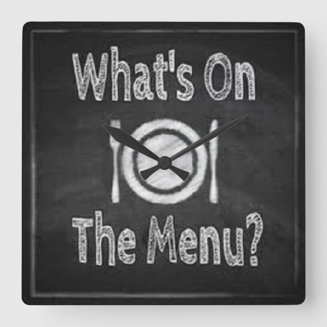 O que há no menu Relógio de Parede (Frente)