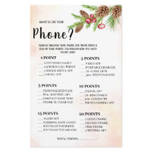 O que há no seu cartão de Chá de casamento telefôn
