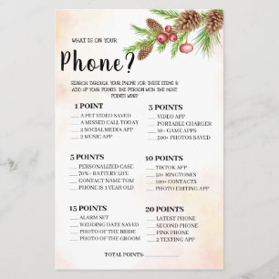 O que há no seu cartão de Chá de casamento telefôn