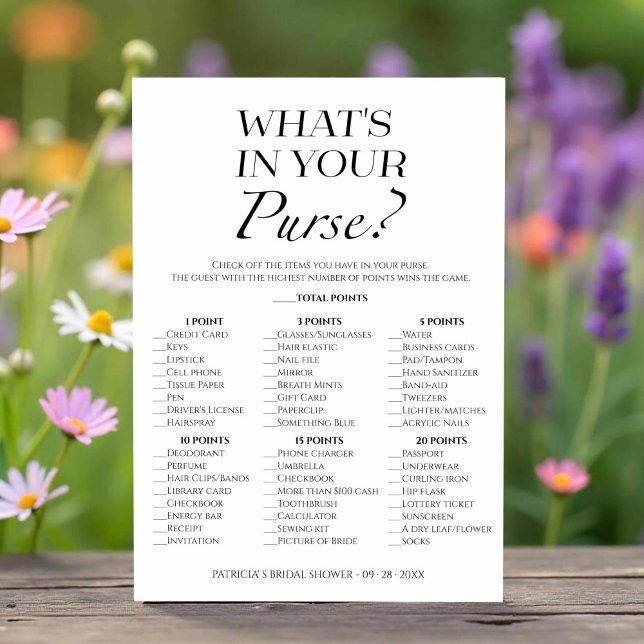 O que há no seu cartão de jogo de bolsa (Criador carregado)