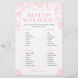 O Que Há No Seu Cartão De Jogo De Chá de fraldas