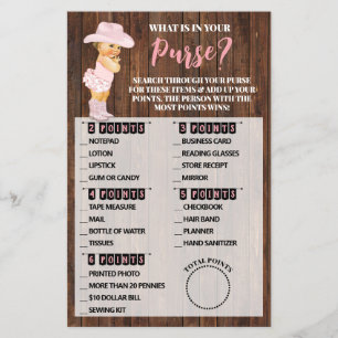 O Que Há No Seu Cartão De Jogo De Chá de fraldas D