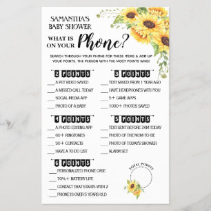 O que há no seu cartão de jogo de chá de fraldas t