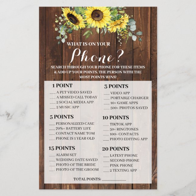 O que há no seu Cartão de Jogo de Chá de Girassóis (Frente)