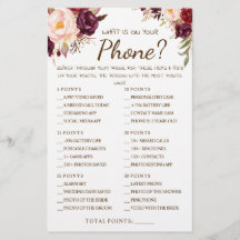 O que há no seu Cartão de Jogo de Chá Marsala?