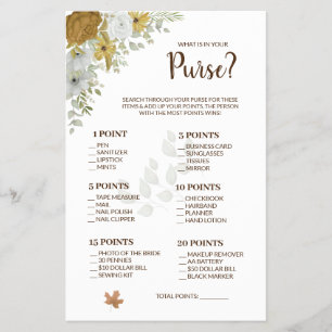 O que há no seu Cartão de Jogo do Chá de outono de