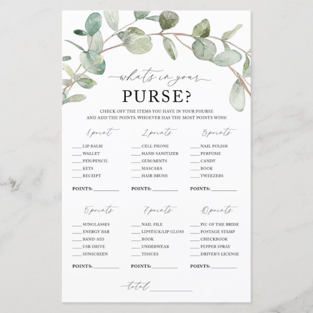 O que há no seu jogo da bolsa (Frente)