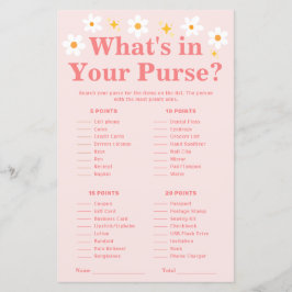 O que há no seu jogo de bolsa, chá de fraldas de m