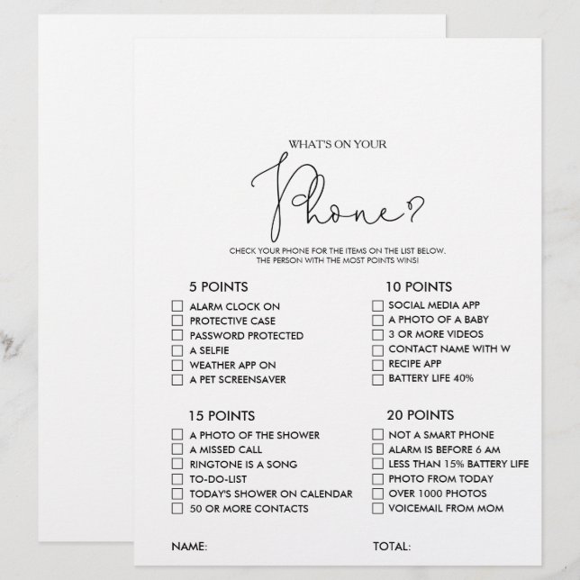 O que há no seu jogo de Chá de panela Russo do Tel (Frente/Verso)