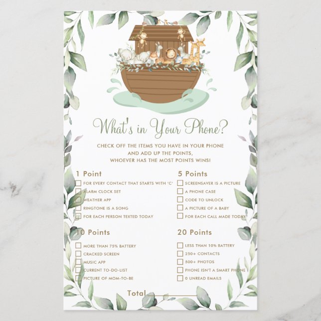 O que há no seu jogo telefônico? (Frente)