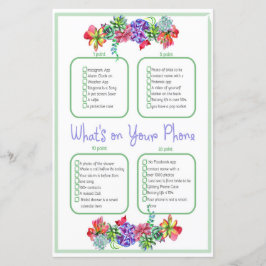 O que há no seu telefone Chá de fraldas bem-sucedi