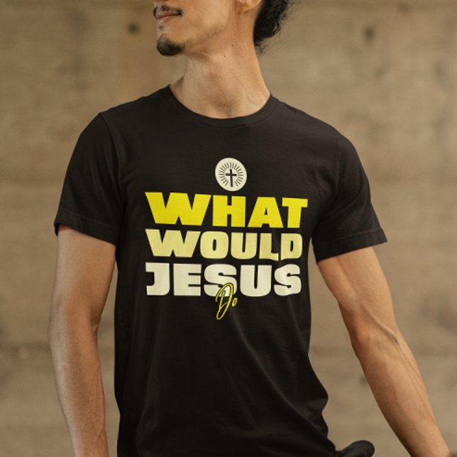 O Que Jesus Faria – Camiseta Consciência Gentil (Criador carregado)