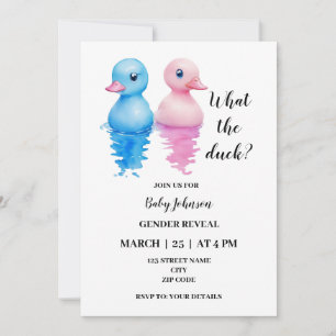 O que o gênero do pato revela o convite