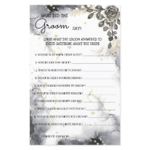 O que o noivo diz Cartão de jogo de chá de panela 