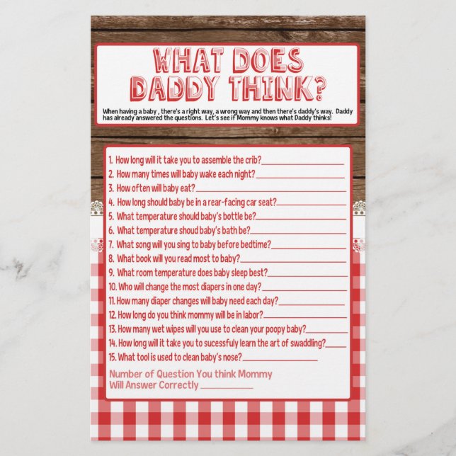 O que o Pai pensa - Red Baby Q (Frente)