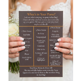 O Que Tem na Sua Bolsa? Jogo para Festa de Despedi