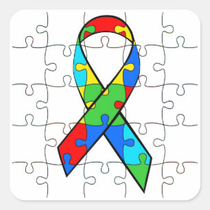 O quebra-cabeça do autismo remenda etiquetas