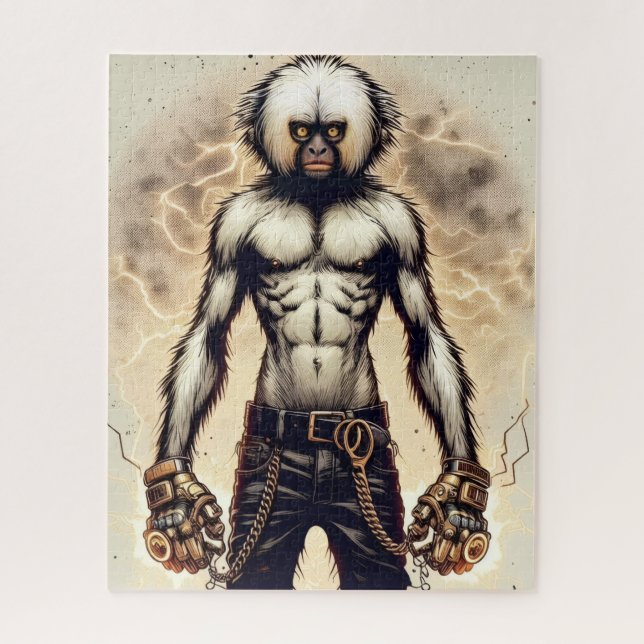 O Quebra-Cabeça do Macaco Choque (Vertical)