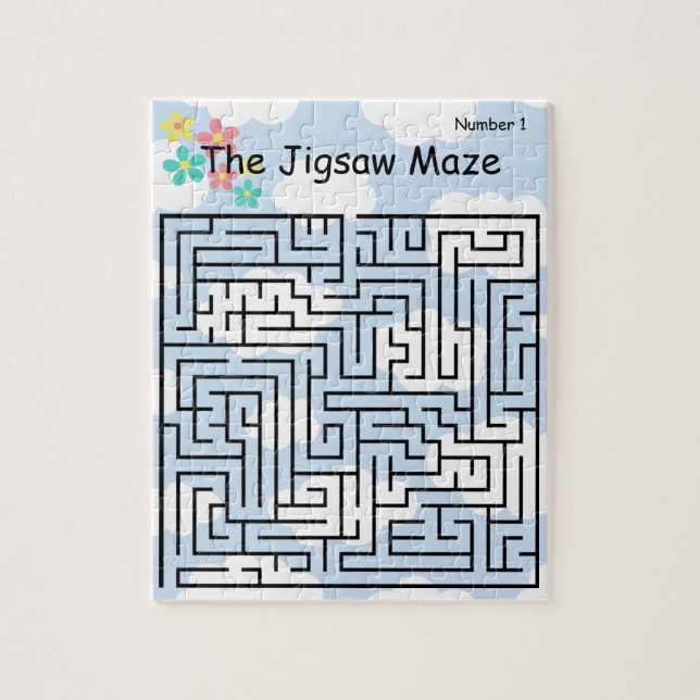O QUEBRA-CABEÇA JIGSAW MAZE - número 1 (Vertical)