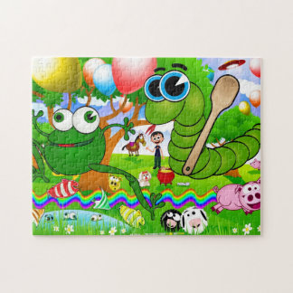 O quebra-cabeça Running do cobra (Ide Zmija)