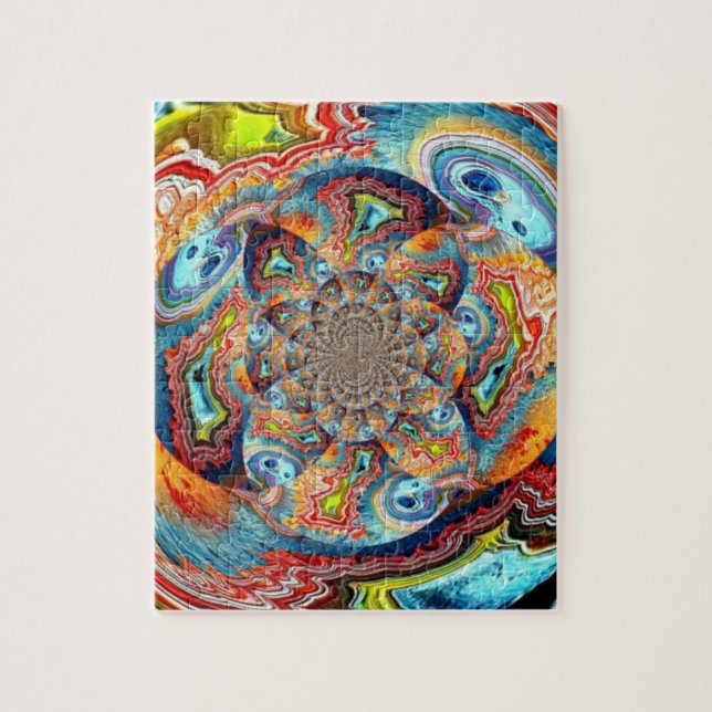 O quebra-cabeça total do Fractal do desafio (Vertical)