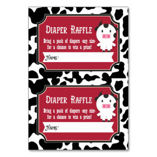 O Raffle da fralda Tickets - 2 por o cartão -