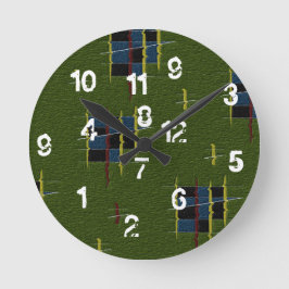 O Ramo De Oliva Desmoronado Relógio Redondo