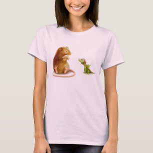 O rato & o t-shirt comum do dragão da casa