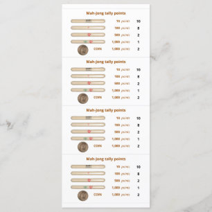 O registro Mah-Jong aponta o cartão - 3 (com