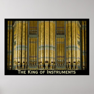 O rei do poster do órgão dos instrumentos -