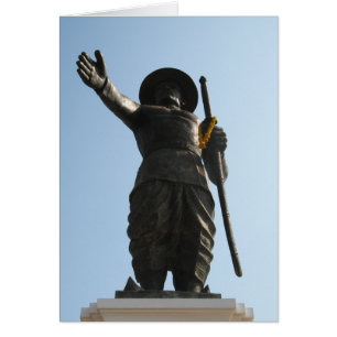 O Rei Excelente Anouvong... Vientiane, cartão Laos