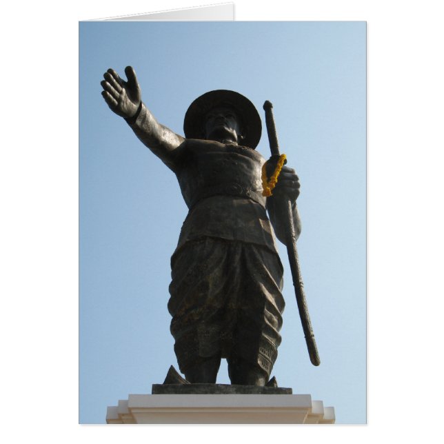 O Rei Excelente Anouvong... Vientiane, cartão Laos (Frente)