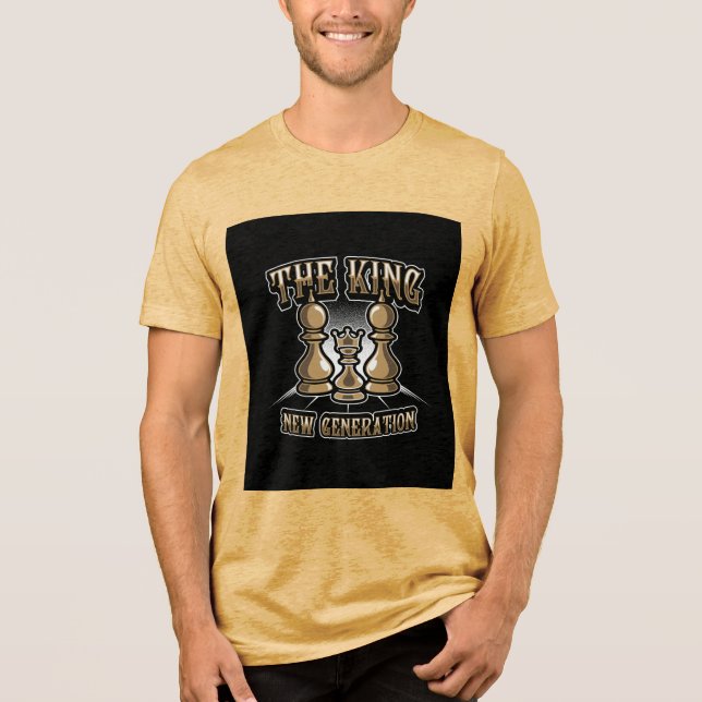 "O Rei: Nova Geração" Camiseta Inspirada no Xadrez (Frente)