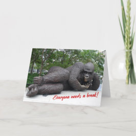 O Rei Nyani faz uma pausa. NYC - Cartão H