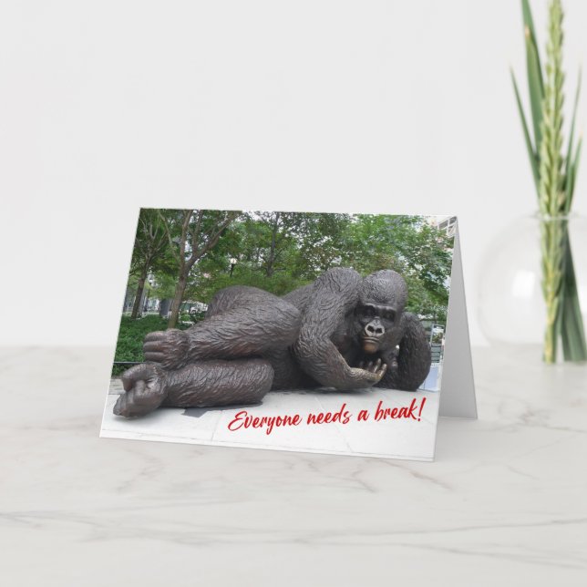 O Rei Nyani faz uma pausa. NYC - Cartão H (Frente)