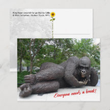 O Rei Nyani faz uma pausa. NYC - cartão postal H