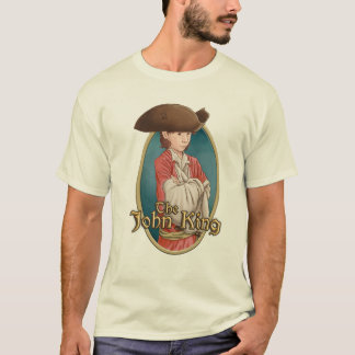 O rei Rotulagem de John - t-shirt branco