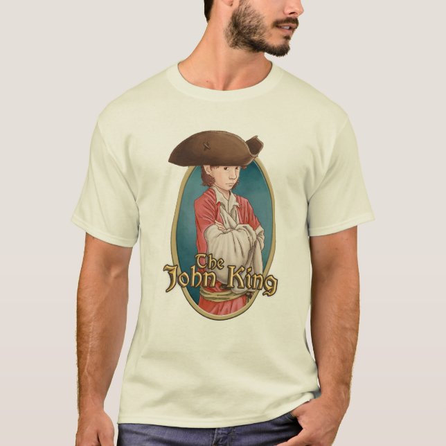 O rei Rotulagem de John - t-shirt branco (Frente)