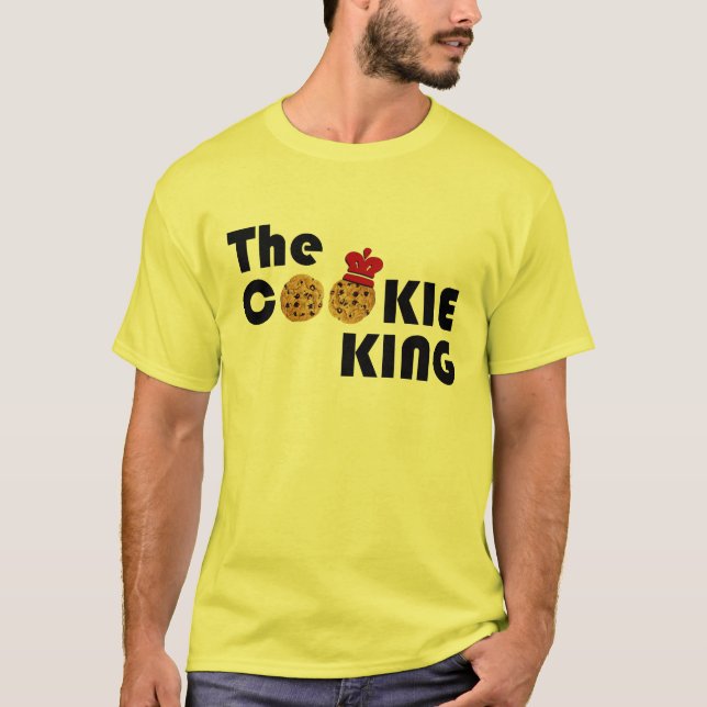 O rei t-shirt do biscoito (Frente)